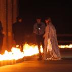 Marta Ortega llega al Centro H&iacute;pico Casas Novas.