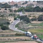 El lugar donde fue asesinada, en plena investigación