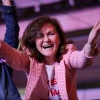 Carmen Calvo, feliz