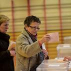 Ejerciendo su derecho en Pamplona.