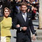 Sergio Ramos con su madre y madrina