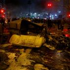 Destrozos, otra noche m&aacute;s, en Barcelona