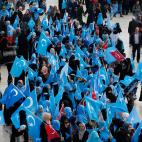 Protesta contra China en Estambul