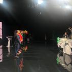 Las candidatas, minutos antes del comienzo