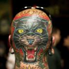 Visto en la 15th Annual Tattooing Convention in Manhattan en Nueva York, en 2012.