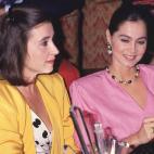 Junto a Carmen Martínez Bordiú en los 80