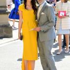 La llegada de George y Amal Clooney