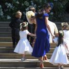 La llegada de los pajes y damas de honor