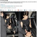 Pillada sin ropa interior.