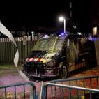 Así ha quedado la furgoneta de los Mossos