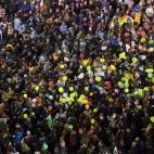 Concentración de 'globos' en Barcelona