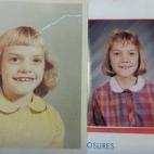 Mi madre y yo en el colegio.