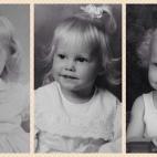 Mi madre, yo y mi hija, todas a los dos años.