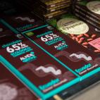 En el stand de los chocolates muestra una gran variedad de procedencias y mezclas.