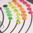 Colorear con pegatinas