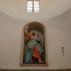 Santo decapitado en una de las iglesias.