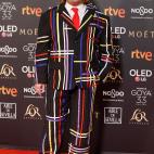 Multicolor y fiel a su estilo. Si en los Premios Feroz opt&oacute; por un traje rojo, en esta ocasi&oacute;n ha decidido tirar la casa por la ventana en lo que a colores se refiere.