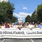 Cabecera de la manifestación del orgullo gay.