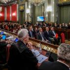 La sala del Supremo, desde la zona de los abogados.