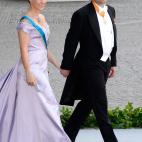 Con Marta Luisa de Noruega en la boda de Magdalena de Suecia y Christopher O'Neil el 8 de junio de 2013.