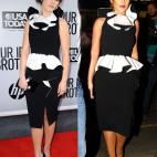 La actriz y la cantante, con el mismo modelazo.