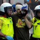 Asistencias sanitarias atienden a un herido