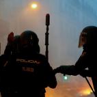 Fuerte presencia policial durante toda la jornada