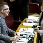 El secretario general del Bloc Enric Morera, usó su intervención en el debate de Presupuestos de la Generalitat Valenciana de febrero de 2009 para anunciar en la tribuna de las Cortes que tenía lotería para vender. Era una crítica a aquello...