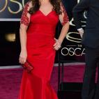 Con vestido de David Meister, 'clutch' Swarovski y joyas John Hardy.