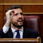 Casado le dice a S&aacute;nchez que &eacute;l tiene "cero" casos de corrupci&oacute;n a sus espaldas.