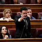 El portavoz adjunto de Ciudadanos en el Congreso, Edmundo Bal, y la l&iacute;der de Ciudadanos In&eacute;s Arrimadas (i), en el Congreso
