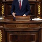 Pedro S&aacute;nchez, durante su intervenci&oacute;n inicial.