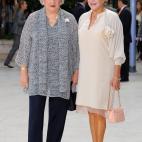 Junto a la Baronesa Thyssen en el 20&ordf; aniversario del Museo Thyssen-Bornemisza de Mdrid. 8 de octubre de 2012.