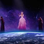 La representante de Australia ha elegido una puesta en escena muy original.