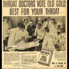 Antes de las campañas contra el tabaco, había muchos anuncios pro-fumadores. A finales del siglo 19 y 20, la inhalación de humo de la combustión del tabaco era una terapia sugerida contra el asma.