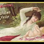 El jarabe calmante de Mrs. Winslow era una fórmula popular que surgió a finales de 1800 para ayudar a aliviar la molestias del proceso de dentición de los niños pequeños. ¿Qué hacía especial a este jarabe? El alcohol y sulfato de morfina...