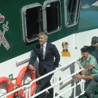 En una patrullera de la Guardia Civil en Hondarribia