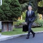 Llegando a La Moncloa, en 2018