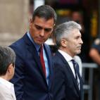 En el Cuartel General de la Policía, con Sánchez