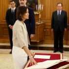 Jurando el cargo ante el rey