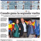 "Casado gana la segunda vuelta".