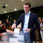 El presidente del PP, Pablo Casado