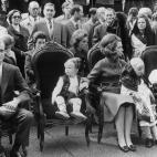Una foto familiar de los reyes acompa&ntilde;ados por sus hijos en las Fiestas del Pilar del a&ntilde;o 1970.