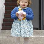 El día del nacimiento de su hermana Sofía, en la clínica Ruber en mayo de 2007