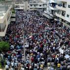 Protesta en contra del dictador Bachar el Asad en la ciudad costera de Banias, al inicio de la 'primavera', en marzo de 2011.