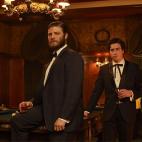 Harry Crane (Rich Sommer), Stan Rizzo (Jay R. Ferguson), Michael Ginsberg (Ben Feldman) y Ken Cosgrove (Aaron Staton)