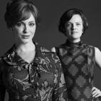 Joan Harris (Christina Hendricks) and Peggy Olson (Elisabeth Moss)