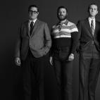 Harry Crane (Rich Sommer), Stan Rizzo (Jay R. Ferguson), Ken Cosgrove (Aaron Staton) y Michael Ginsberg (Ben Feldman)