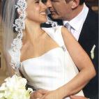 The "30 Rock" actor, 54, and his bride, 28, tied the knot on June 30, 2012 in a New York City church in front of guests including Tina Fey and Woody Allen.