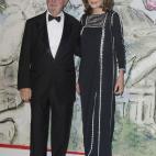 El escultor colombiano Fernando Botero junto a Sophia Vari.